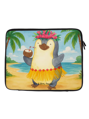 Mr. & Mrs. Panda Laptop Tasche Pinguin Kokosnuss Design ohne Spruch in Weiß