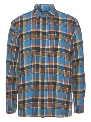 Man's World Flanellhemd in blau braun