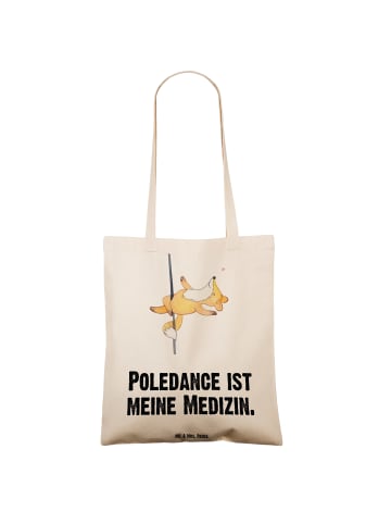 Mr. & Mrs. Panda Beutel Fuchs PoledanZeichen mit Spruch in Creme