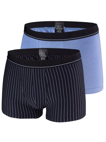 Bugatti Boxershorts 2er Pack in Blau / gestreift