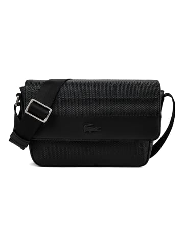 Lacoste Chantaco Umhängetasche Leder 21 cm noir