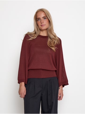 Peppercorn Pullover in Maroon Red