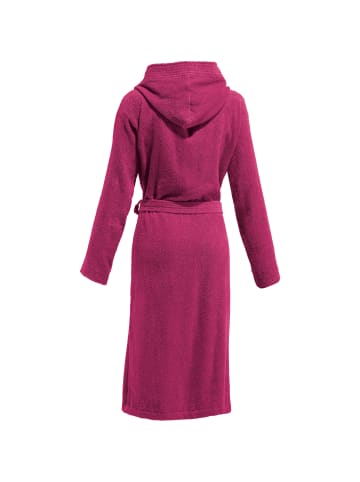 REDBEST Frottier Unisex-Bademantel mit Kapuze Chicago in fuchsia