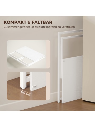 HOMCOM Schreibtisch-100L x 48B x 87,5H cm-Weiß