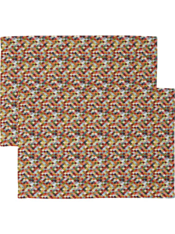 Sander Jacquard Tischset 2er-Pack Pin in bunt
