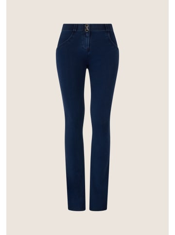 FREDDY Jeggings Regular Waist Bootcut in Blau mit blauen Nähten