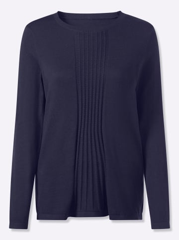 Sieh an! Baumwollpullover in marine