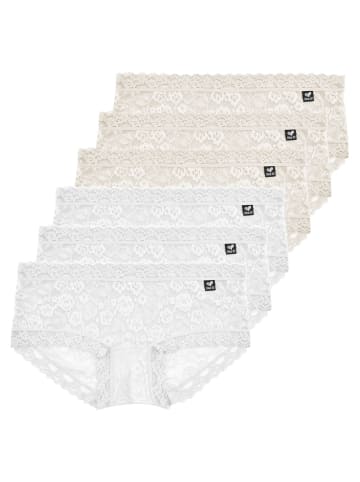 Like It 6er Pack Panty in ivory-weiss