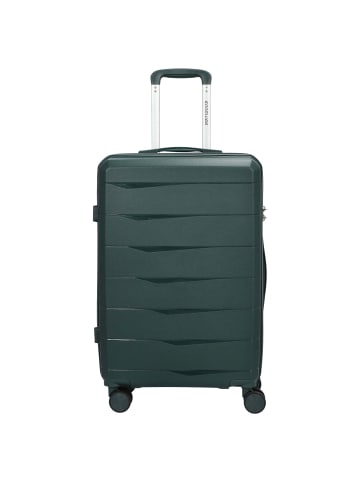 D&N Travel Line 2900 - 4-Rollen-Trolley M 65 cm (mint) in dark green