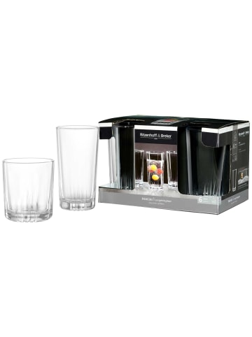 Ritzenhoff & Breker 6er Set Longdrinkgläser Macau 385 ml in transparent