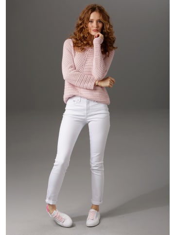 Aniston CASUAL Rundhalspullover in rose