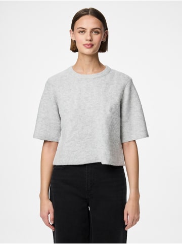 Pieces Stricktop in Light Grey Melange