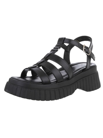 Ital-Design High-Heel Sandalette in Schwarz