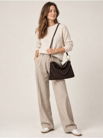 collezione alessandro Wildledertasche " Pellissimo " in dunkelbraun