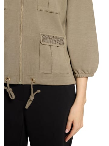 Betty Barclay Shirtjacke mit Kapuze in Soft Olive