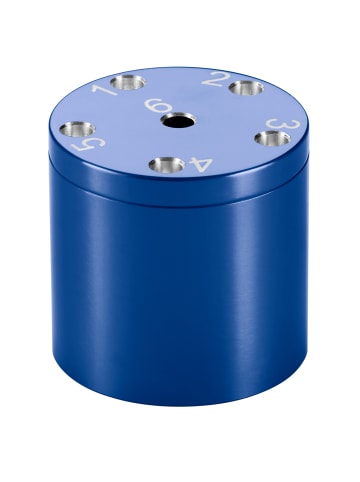 Bestsaller Würfelspiel SUPER SIX Aluminum in Blau in Blau