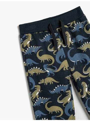 KOTON Sweathose in Marineblau Gemustert