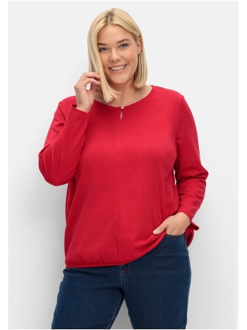 sheego Langarmshirt in rot