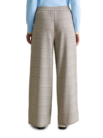 Marc O'Polo DENIM Karierte Hose wide in Offwhite