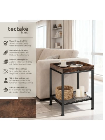 tectake Couchtisch Rochester 41,5x41x56cm