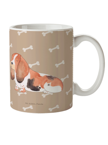 Mr. & Mrs. Panda Kaffeetasse Hund Basset Hound ohne Spruch in Hundeglück