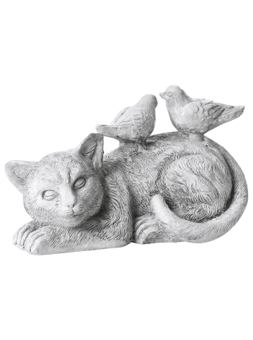 Beliani Gartenfigur KALELA in Grau - (W) 35 x (H) 22 x (L) 20 cm