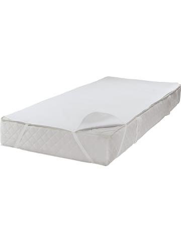 Erwin Müller Baumwolle, Molton Matratzenauflage wasserdicht/kochfest Cottbus in weiß
