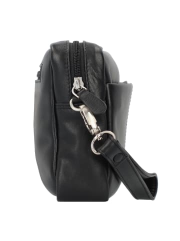 Esquire Oxford Handgelenktasche Leder 23 cm in schwarz