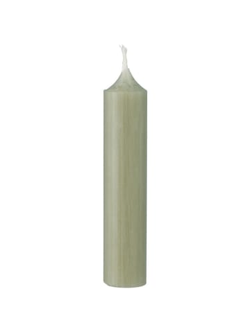 IB Laursen Stabkerze rustikal 11 cm in khaki