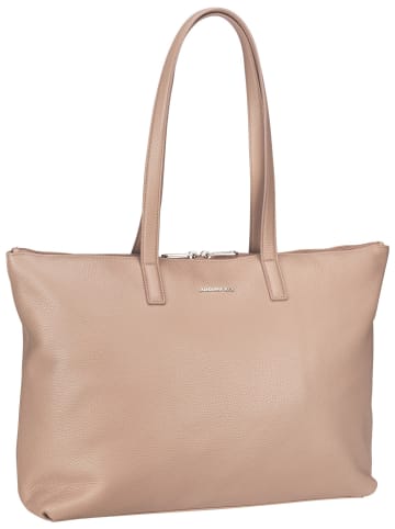 Mandarina Duck Shopper Mellow Leather PC FZT54 in Warm Taupe