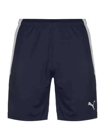 Puma Trainingsshorts TeamLIGA in dunkelblau / weiß