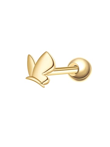 Glanzstücke München Piercing Schmetterling aus Sterling Silber in gelbgold