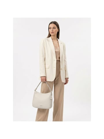 Lazarotti Bologna Leather Hobo Schultertasche Leder 27 cm in cream