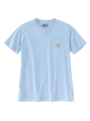 CARHARTT  Pocket T-Shirt in SOFT BLUE HEATHER