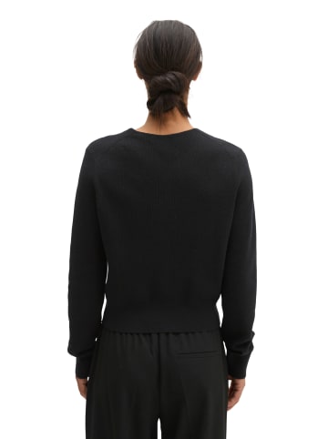 Marc O'Polo Cardigan slim cropped in Schwarz