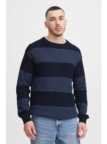 !SOLID Strickpullover SDSergio Crewneck 21301066-ME  Modischer Strickpullover mit Streifen in Blau