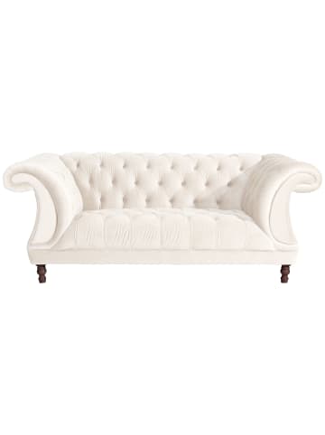 58 aufm Kessel CHESTERFIELD Sofa 2-Sitzer Kaylin Samtvelours creme
