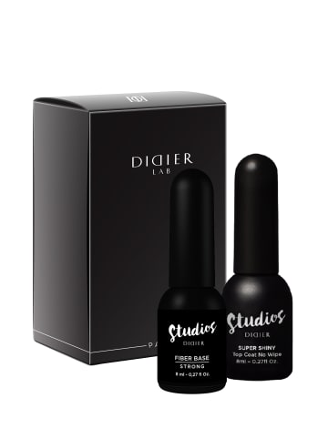 Didier Lab Nagellack SET Fiber Base Strong + Top Super Shiny in clear