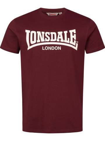 Lonsdale T-Shirt "Fulwood T-Shirt Normale Passform" in Rot