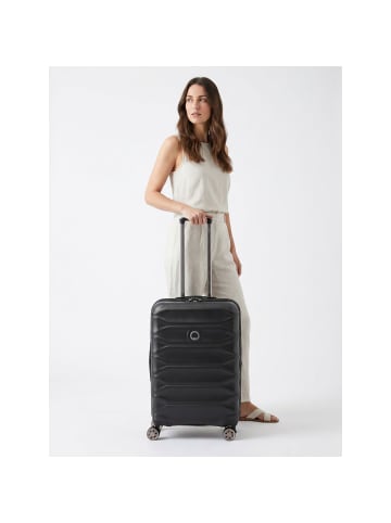 Delsey Meteor 4 Rollen Trolley 68 cm mit Dehnfalte deep black