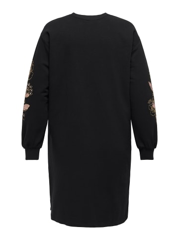 ONLY Carmakoma Sweatshirt-Kleid in Black