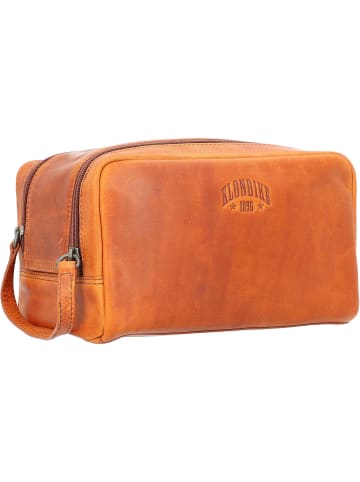 KLONDIKE 1896 Tad Kulturbeutel Leder 25 cm in cognac