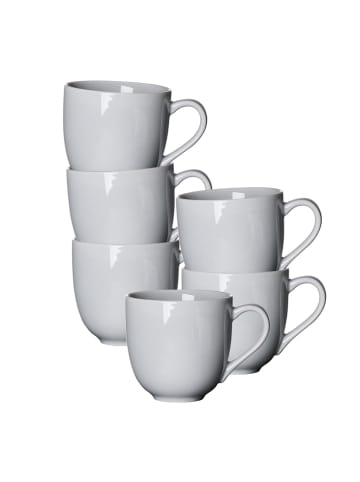 Ritzenhoff & Breker 6er Set Henkelbecher Porto 440 ml grau in grau