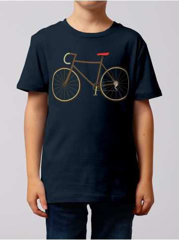 wat? Apparel T-Shirt Fahrrad in Dunkelblau