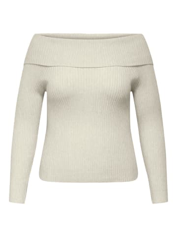 ONLY Carmakoma Strickpullover in Whitecap Gray