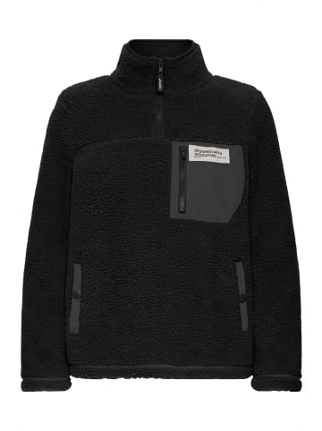 Oxmo Plüschjacke OXABBY in Schwarz