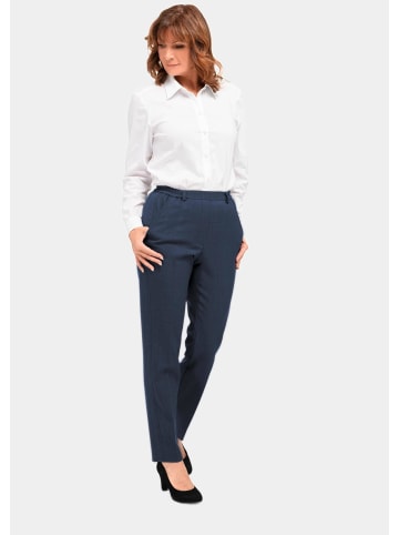 GOLDNER Kurzgröße:  Knitterunempfindliche Reiseschlupfhose MARTHA in dunkelblau