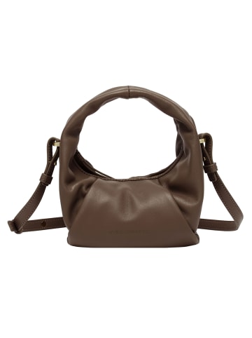 Les Visionnaires Greta Mini Essential Handtasche Leder 23 cm in chocolate
