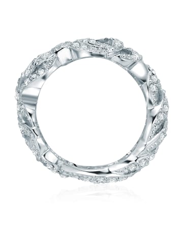 Lulu & Jane Ring Metall-Legierung verziert mit Kristallen von Swarovski® in silber