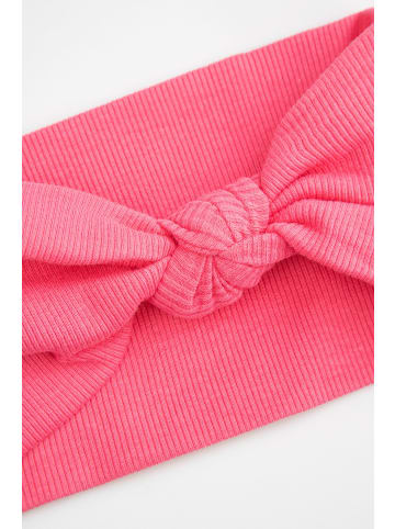 Coccodrillo geripptes Stirnband in korallenrot